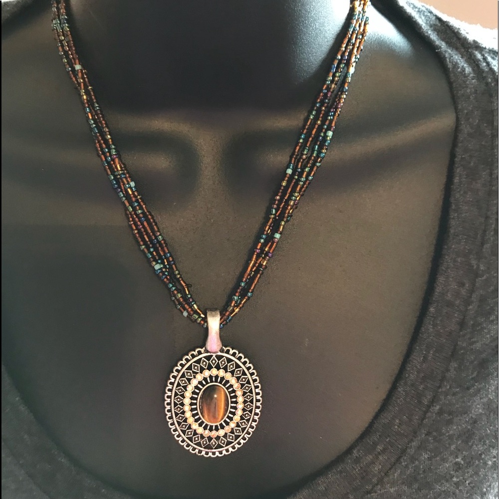 Autumn sunset necklace